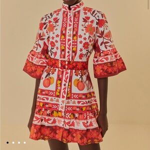 NWT Farm Rio Dress Romantic Orchard Off-White Mini Dress by FARM Rio
